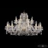 Люстра Хрустальная BOHЕMIA IVЕLЕ CRYSTAL 1402/16+8/360 G Золото, Стекло / Богемия Ивеле Кристалл