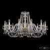 Люстра Хрустальная BOHЕMIA IVЕLЕ CRYSTAL 1402/12/360 G Золото, Стекло / Богемия Ивеле Кристалл