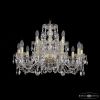 Люстра Хрустальная BOHЕMIA IVЕLЕ CRYSTAL 1402/10+5/240 G Золото, Стекло / Богемия Ивеле Кристалл