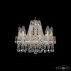 Люстра Хрустальная BOHЕMIA IVЕLЕ CRYSTAL 1413/12/141 G Золото, Стекло / Богемия Ивеле Кристалл