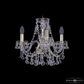 Люстра Хрустальная BOHЕMIA IVЕLЕ CRYSTAL 1409/3/141 G Золото, Стекло / Богемия Ивеле Кристалл