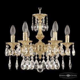 Люстра Бронзовая BOHЕMIA IVЕLЕ CRYSTAL 72101/6/125 A G Золото, Латунь / Богемия Ивеле Кристалл
