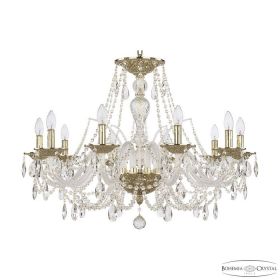 Люстра Хрустальная BOHЕMIA IVЕLЕ CRYSTAL 1605/10/300 G Золото, Стекло / Богемия Ивеле Кристалл