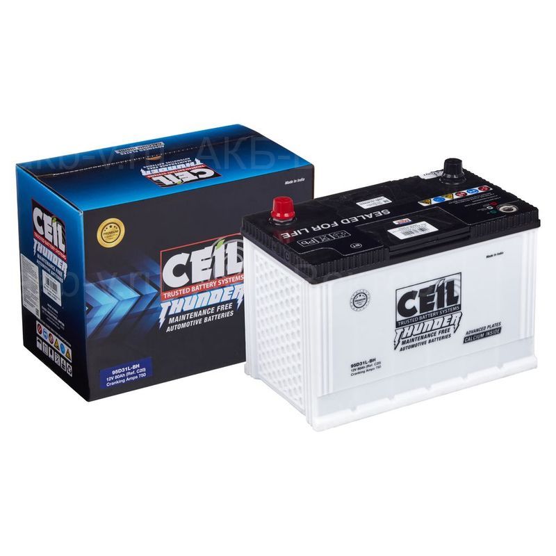 Аккумулятор CEIL JIS 80АЧ 750А 95D31L / R  (EXIDE)