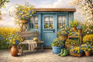 Фон стена "Summer wall №34"