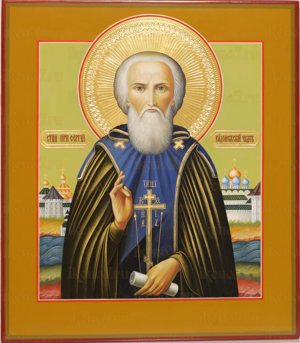 Икона Сергий Радонежский (UV-печать)(10435)