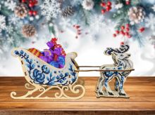 КДВ_305 Картины бисером. Корзинка для вкусняшек. Набор для вышивки бисером