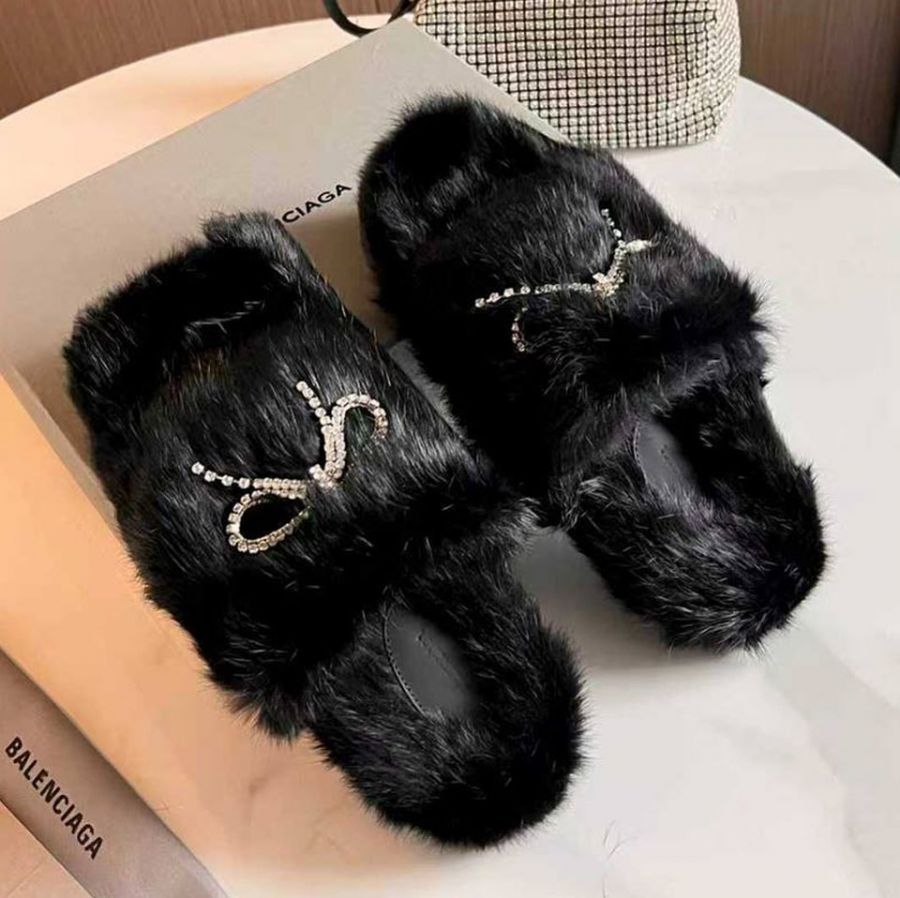 Мюли BALENCIAGA с мехом Premium