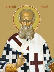 Икона Григорий Богослов (Печать на холсте на деревяной основе 2-3см)(20049)