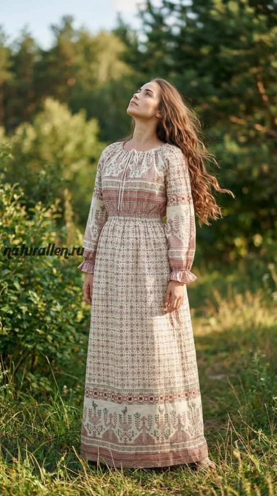 Платье в народном стиле "Берегиня" 40-54, ряд 4 шт