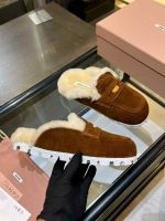 Мюли MIU MIU с мехом Premium