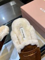 Мюли MIU MIU с мехом Premium