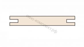 Добор телескопический 10х100х2050мм . Цвет:  Цемент светлый / цемент темный.