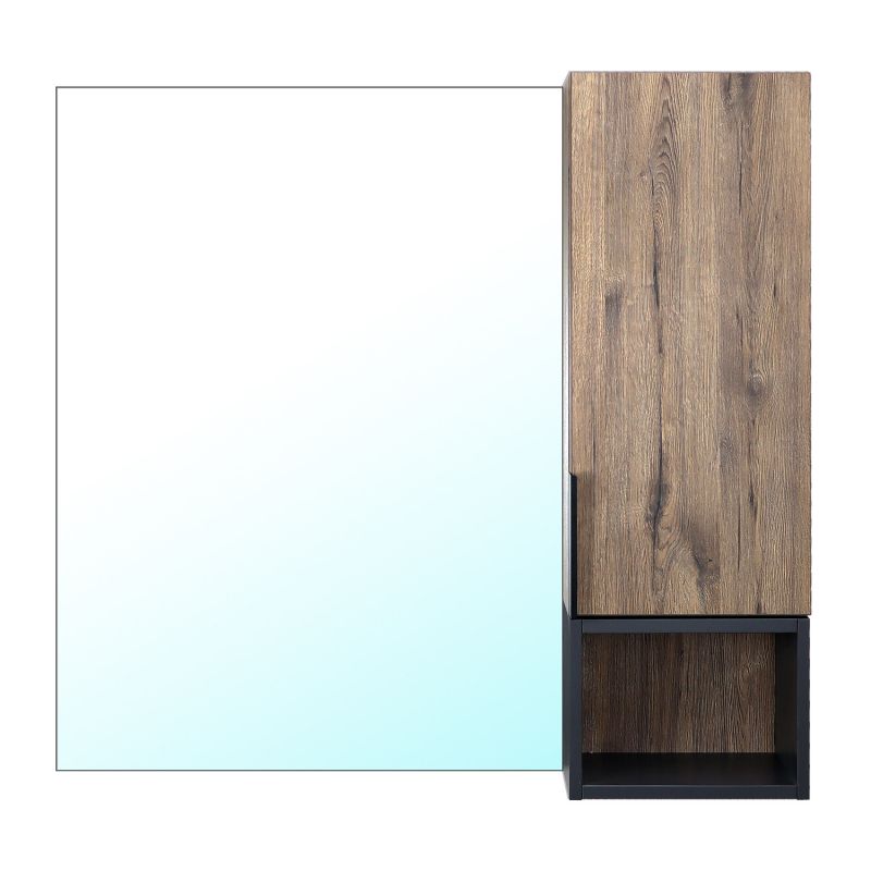Зеркало-шкаф Azario Gris 90 880х160х800 цвет Дуб Веллингтон CS00080416