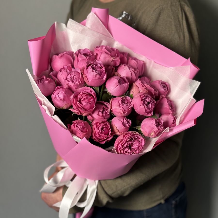 Пионовидные розы 9шт