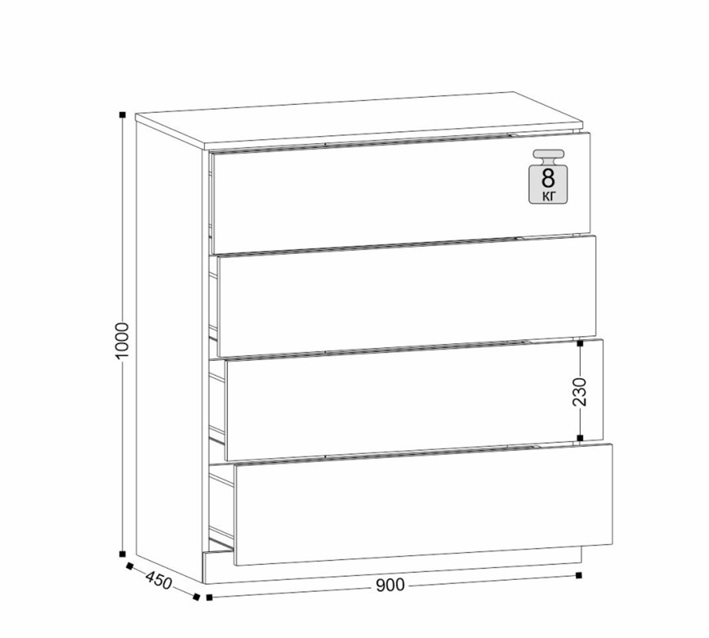 Николь-81 комод