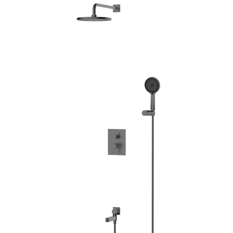 Душевой комплект встраиваемый с изливом BelBagno DELTA DEL2.0-VDSET-GM