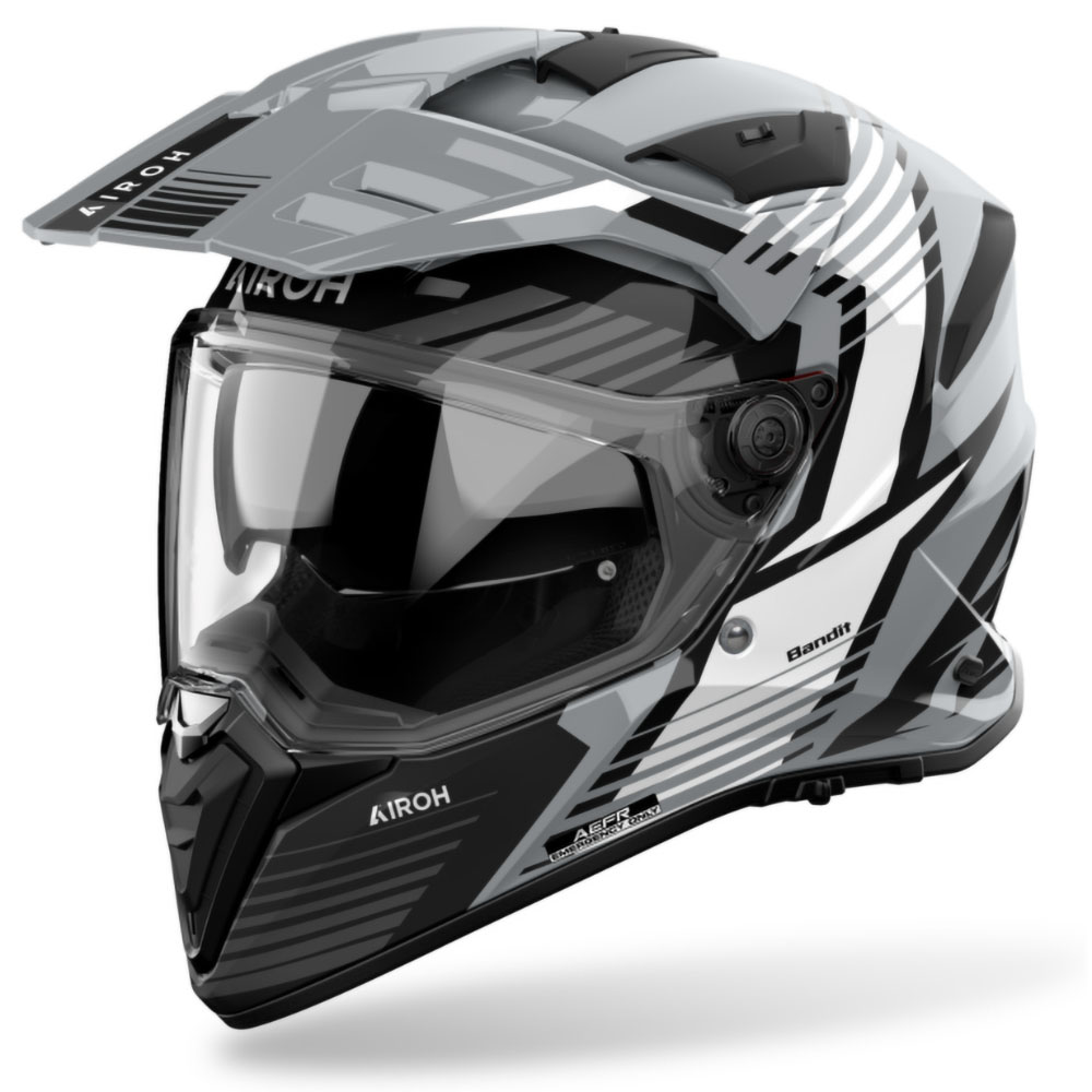Airoh Bandit Spicy Grey Gloss шлем для приключений и мототуризма