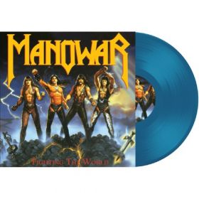 MANOWAR - Fighting The World - Limited edition transparent blue vinyl LP COLOURED