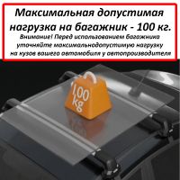 Багажник на крышу Toyota Voxy (R80, 2014-2022), Lux City (без выступов), с замком, серебристые крыловидные дуги