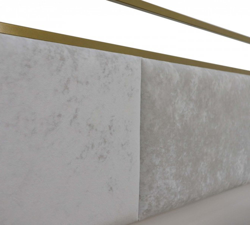 "НИКОЛЬ" мягкий элемент к кровати (велюр Соната 05)