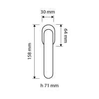 Оконная ручка Linea Cali Vela 1805 DK схема