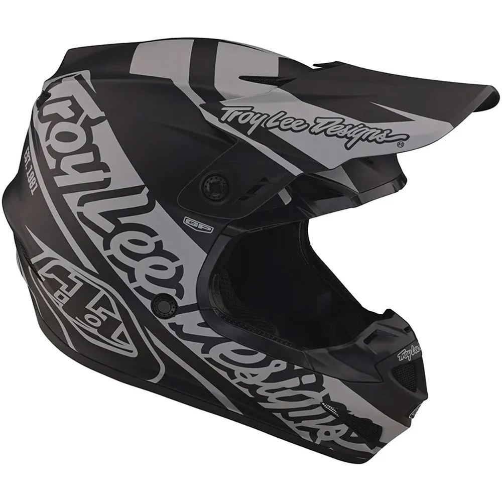 Troy Lee Designs GP Slice Black/Gray шлем для мотокросса и эндуро