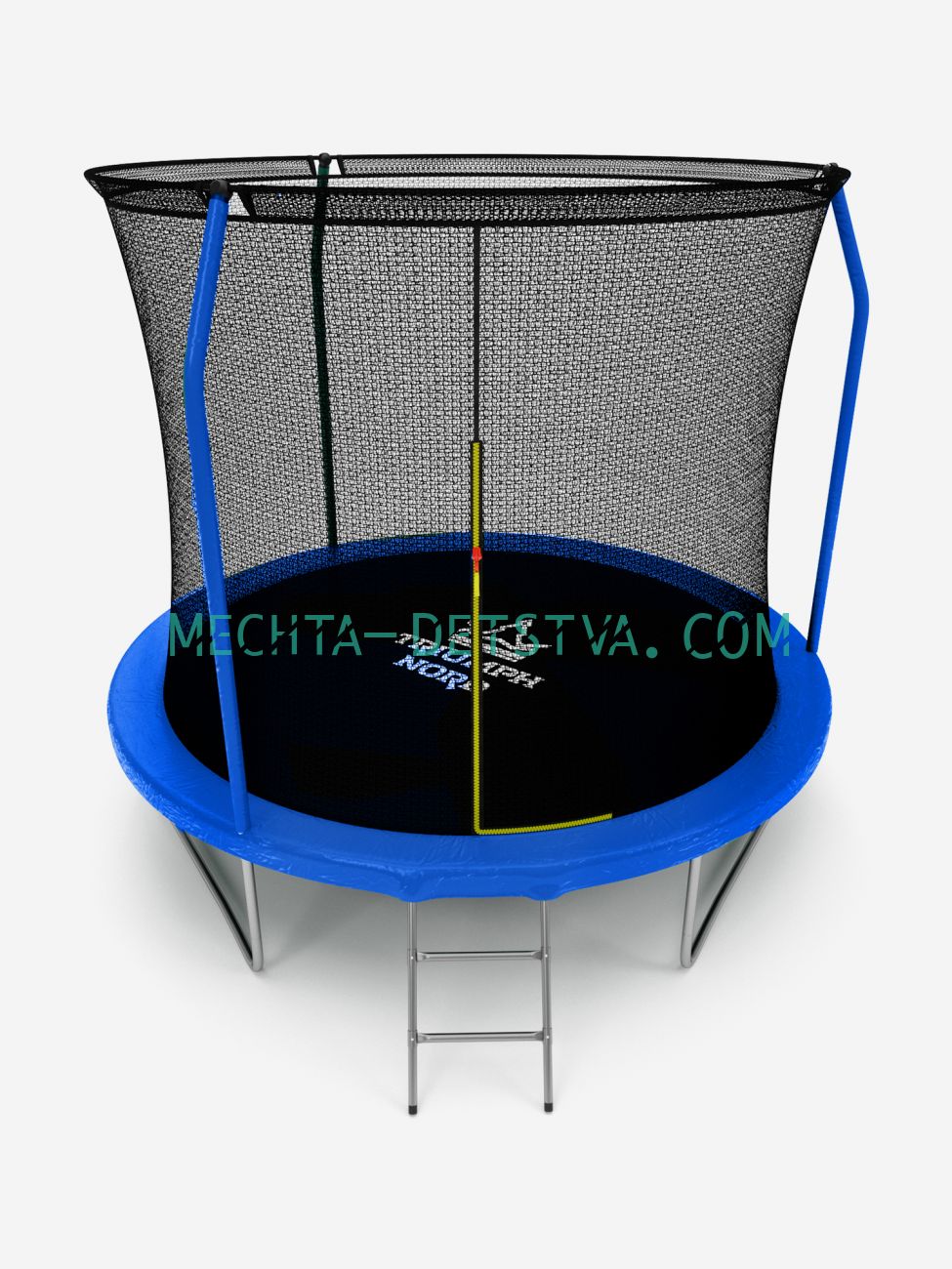 Батут Триумф Норд Альтерна 305 см с защитной сеткой и лестницей
