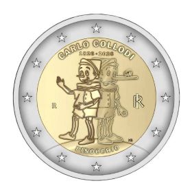 200 лет со дня рождения Карло Коллоди 2 евро Италия 2026
