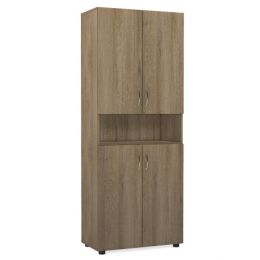 Шкаф для документов с нишей У.Ш-4 (ш700*г366*в1788мм) Ясень шимо темный