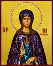 Рукописная икона Анна Персидская на липовой доске (ктг5-22290)