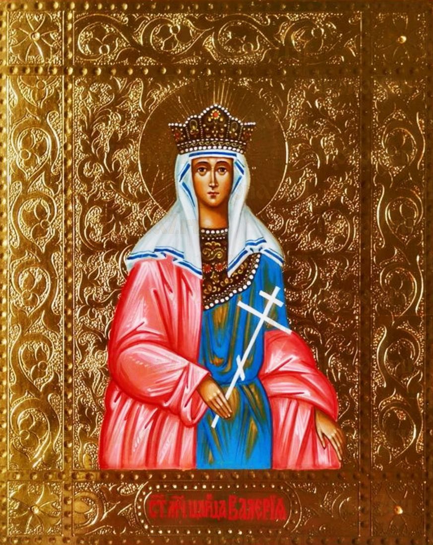 Рукописная икона Валерия Римская (Царица) на липовой доске (ктг6-22305)