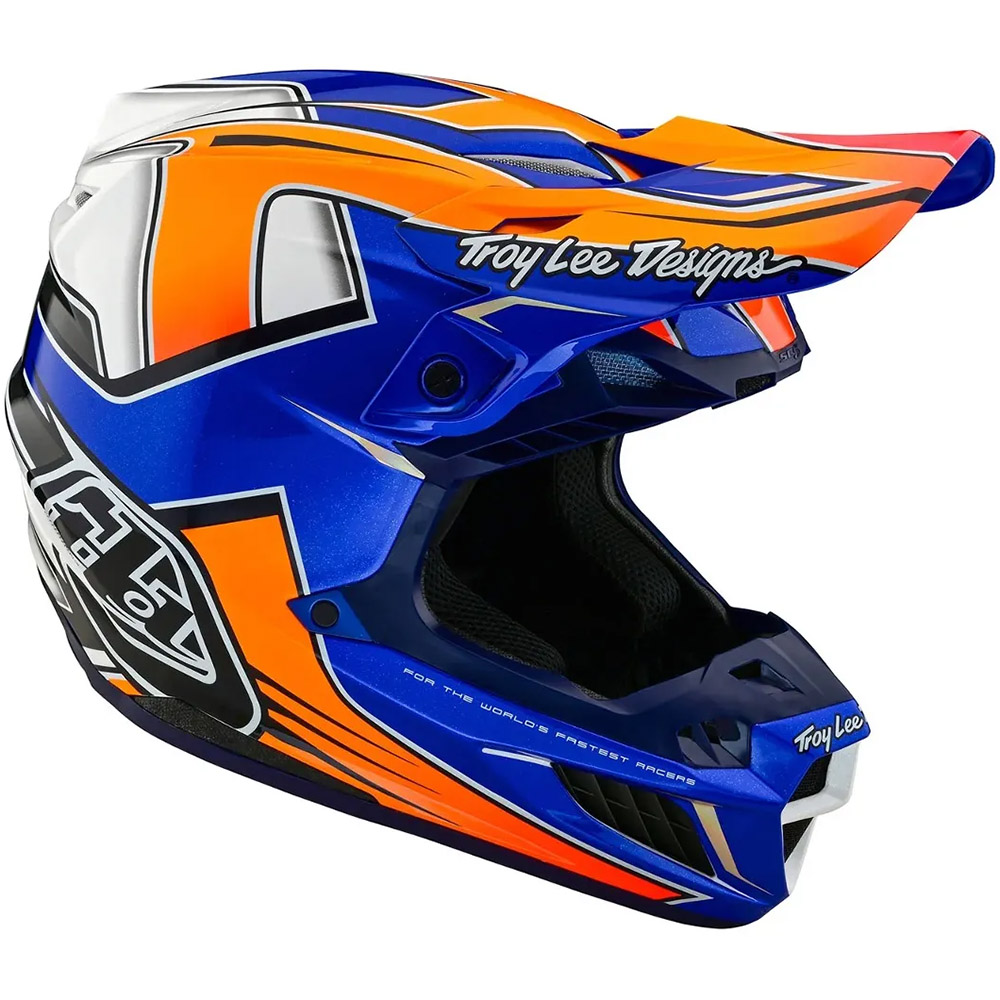 Troy Lee Designs SE5 Composite MIPS Efix Blue шлем для мотокросса и эндуро