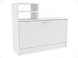 Тумба Дженни-1 (ш800*г254*в690мм) Белый