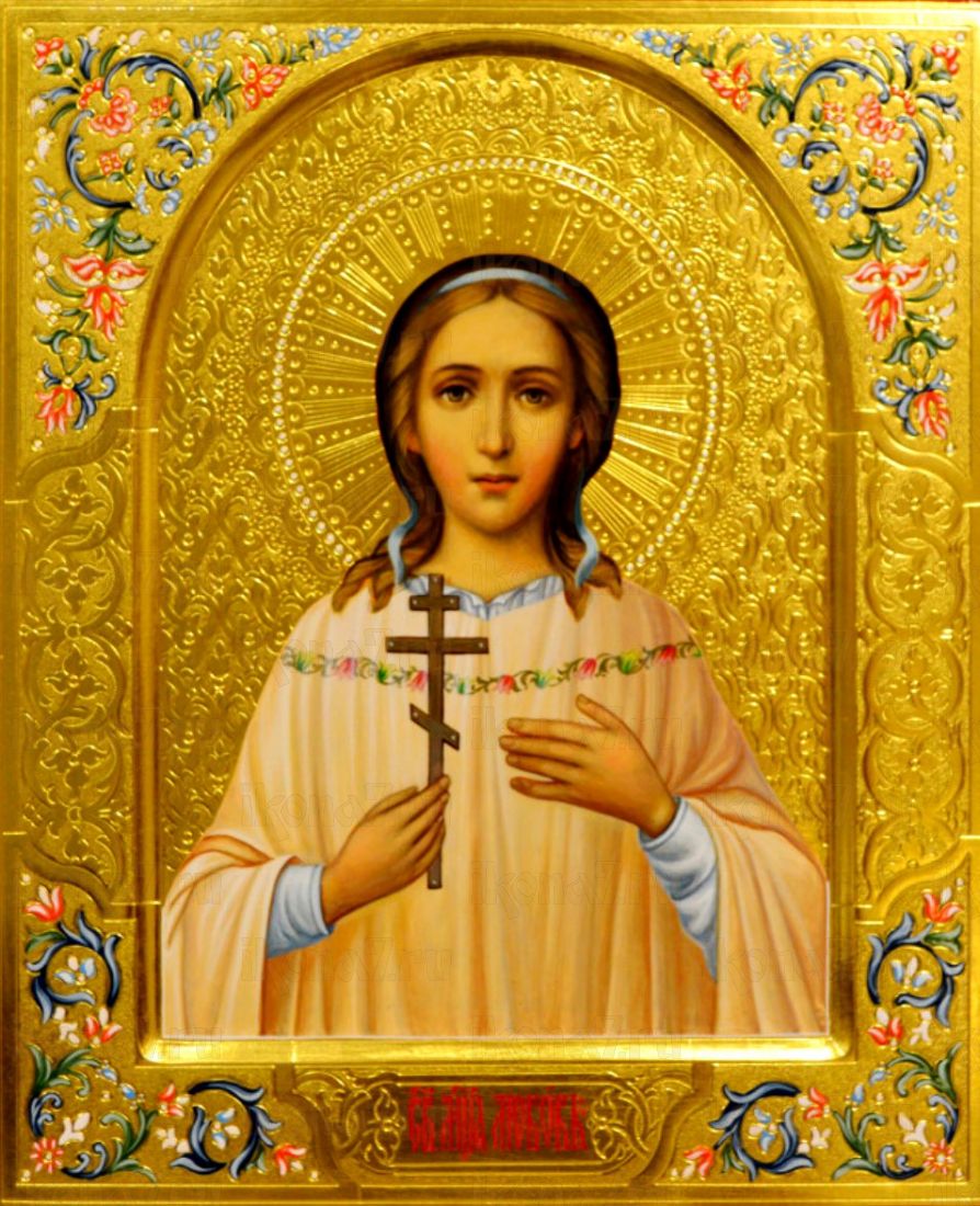 Рукописная икона Любовь Римская на липовой доске (ктг9-22352)