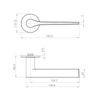 Ручка Armadillo Creme R.YM схема