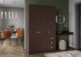 Шкаф трехстворчатый Лофт (ш1200*г580*в2020мм) Венге