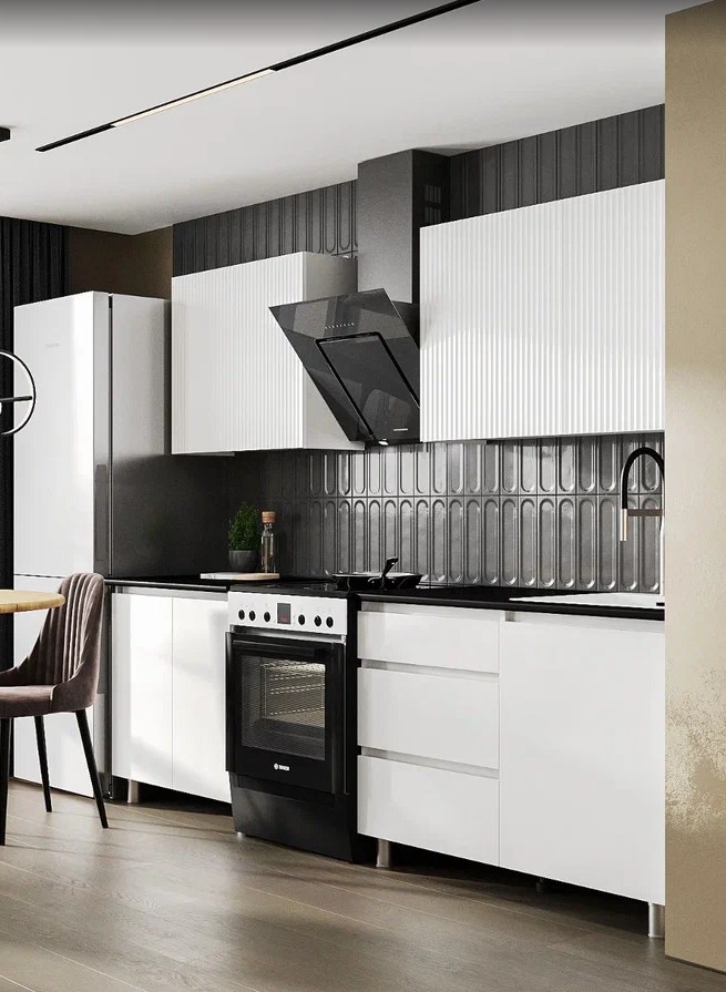 Кухня Эккервуд 2,0 м белый