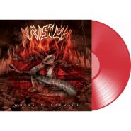 KRISIUN - Works Of Carnage - Limited Edition Transparent Red Vinyl with 4 Bonus Tracks LP COLOURED