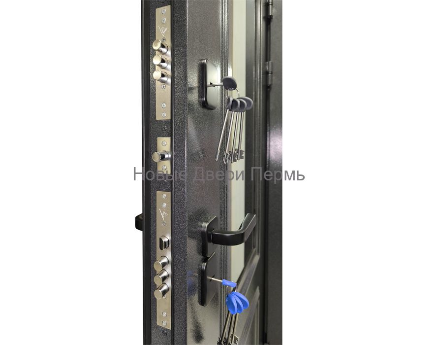 Уличная дверь Термо со стеклопакетом Винтер Панорама