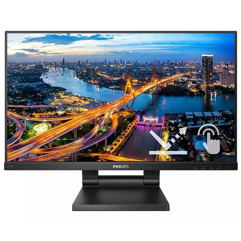 Монитор Philips 242B1TC 23.8" IPS TouchScreen чёрный, 242B1TC/00