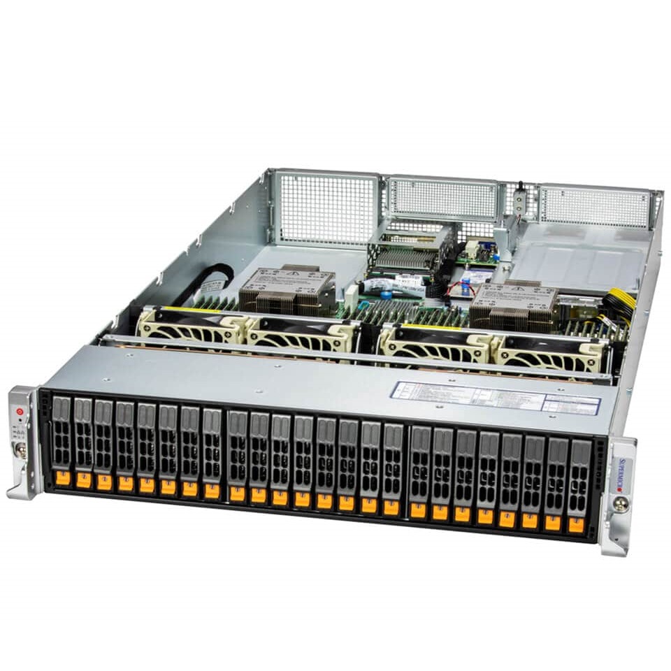 Серверная платформа Supermicro SuperServer 221H-TN24R 24x2.5" Rack 2U, SYS-221H-TN24R