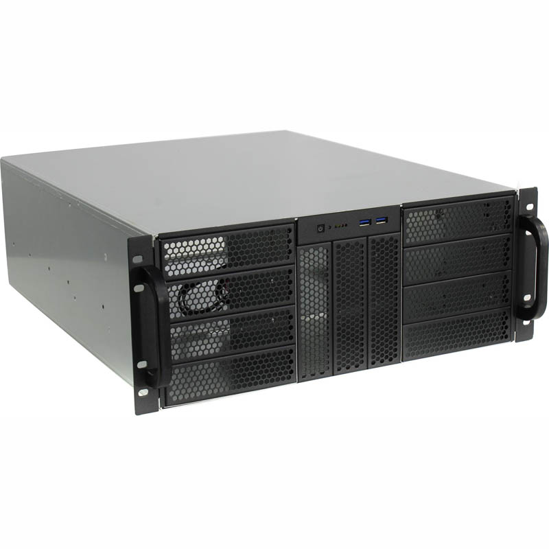 Корпус Procase RE411 Rack Без БП чёрный 4U, RE411-D11H0-E-55