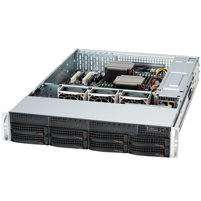Корпус Supermicro SuperChassis 825TQC-R802LPB Rack 800 Вт чёрный 2U, CSE-825TQC-R802LPB