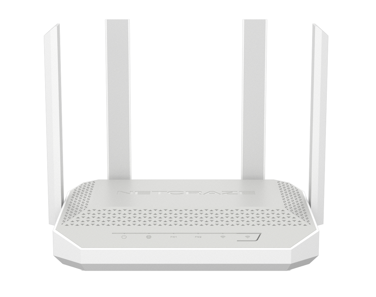 Беспроводной маршрутизатор Netcraze Giga 2.4 и 5 ГГц 2402 Мб/с, Netcraze Giga (NC-1012)