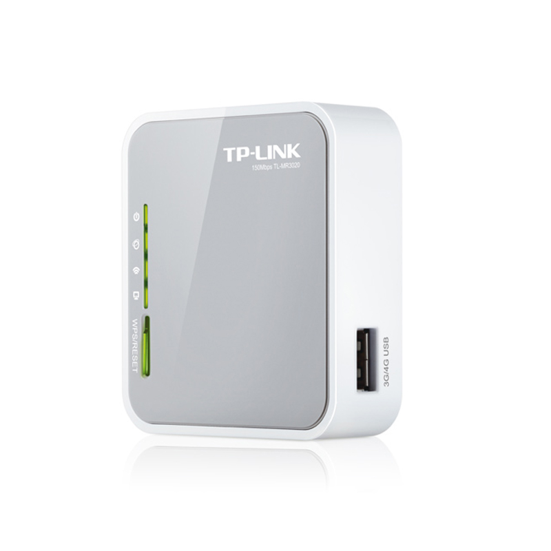 Беспроводной маршрутизатор TP-Link TL-MR3020 2.4 ГГц 150 Мб/с, WWAN 100 Мб/с, TL-MR3020