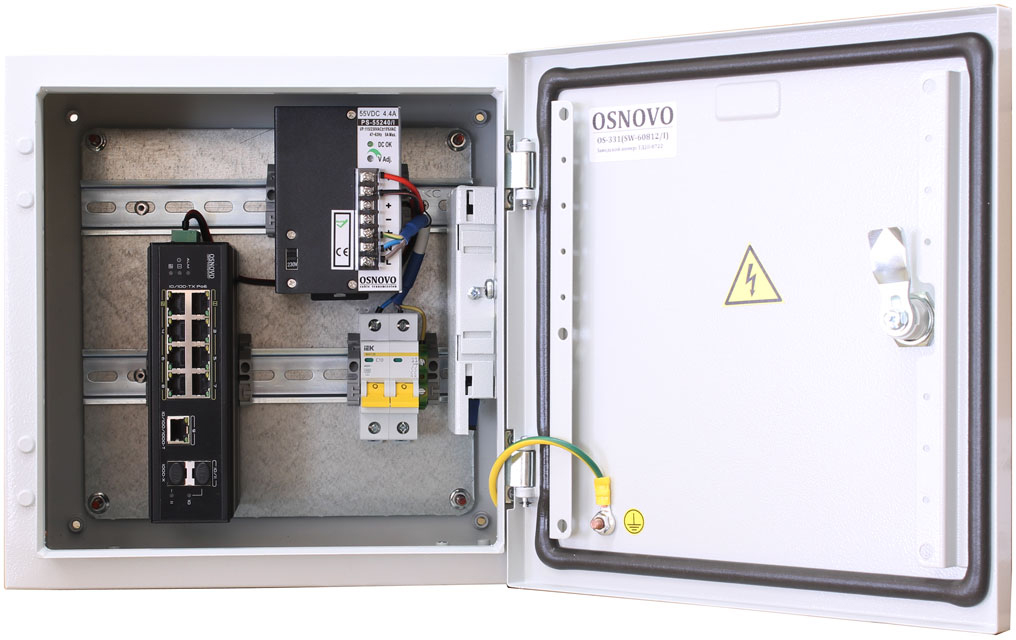 Промышленный коммутатор OSNOVO OS-331(SW-60812/I) 8-PoE Неуправляемый 11-ports, OS-331(SW-60812/I)