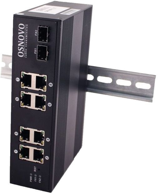 Промышленный коммутатор OSNOVO SW-60802/IC 8-PoE Неуправляемый 10-ports, SW-60802/IC