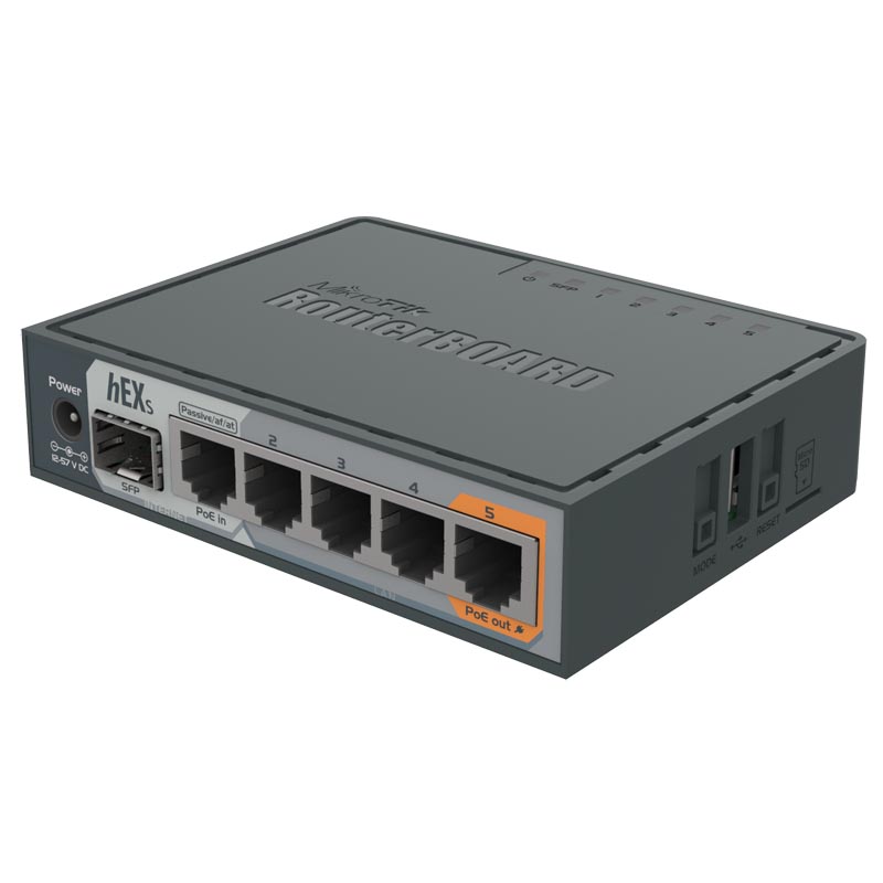 Маршрутизатор Mikrotik hEX S, RB760iGS