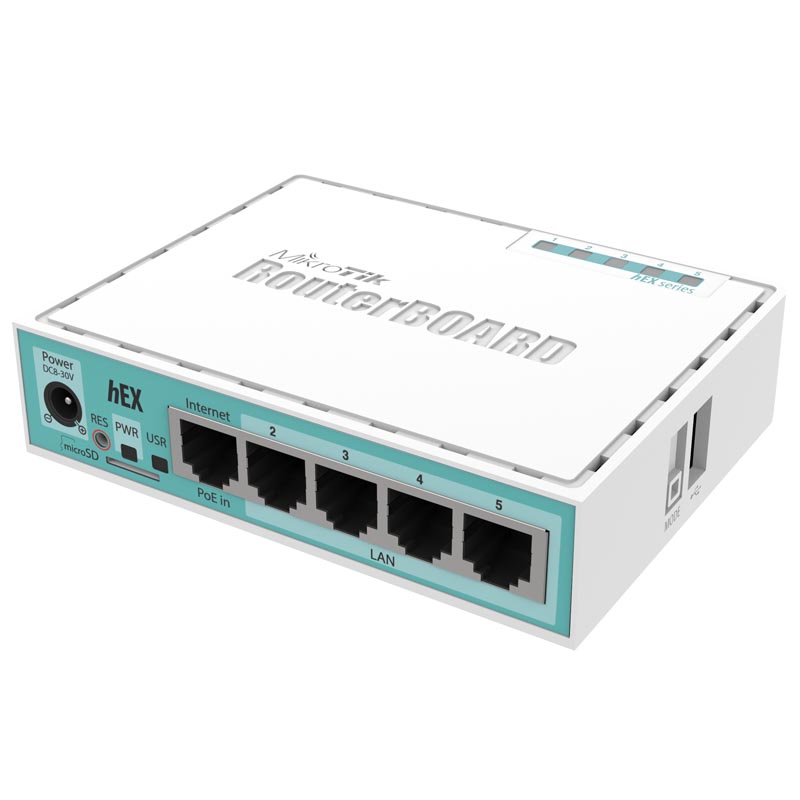 Маршрутизатор Mikrotik hEX, RB750Gr3